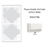 Plaque Double Verticale APOLO5000 50922TBR BLANC