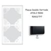 Plaque Double Verticale APOLO5000 50922TPT NOIR