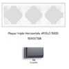 Plaque triple Horizontale APOLO5000 50931TGR GRAPHITE