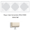 Plaque triple Horizontale APOLO5000 50931TMF IVOIRE