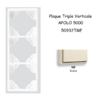 Plaque triple Verticale APOLO5000 50932TMF IVOIRE