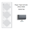 Plaque triple Verticale APOLO5000 50932TGR GRAPHITE