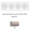 Plaque Quadruple Horizontale APOLO5000 50941TPL PLATINE