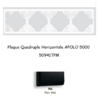 Plaque Quadruple Horizontale APOLO5000 50941TPM NOIR MAT
