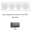 Plaque Quadruple Horizontale APOLO5000 50941TGR GRAPHITE