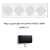 Plaque Quadruple Horizontale APOLO5000 50941TPT NOIR