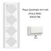 Plaque Quadruple Verticale APOLO5000 50942TBR BLANC