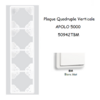 Plaque Quadruple Verticale APOLO5000 50942TBM Blanc MAT