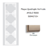 Plaque Quadruple Verticale APOLO5000 50942TCH CHAMPAGNE
