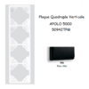 Plaque Quadruple Verticale APOLO5000 50942TPM Noir MAT