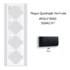 Plaque Quadruple Verticale APOLO5000 50942TPT NOIR