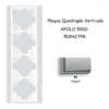 Plaque Quadruple Verticale APOLO5000 50942TPR ARGENT