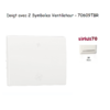 Doigt avec 2 symboles ventilateur VMC Sirius 70609TBR