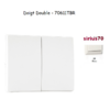 Doigt Double Sirius 70611TBR Blanc