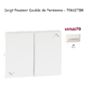 Doigt pour poussoir Double de persienne Sirius 70612TBR Blanc