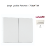Doigt pour mécanisme double fonction Sirius 70614TBR Blanc