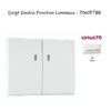 Doigt pour mécanisme double fonction lumineux Sirius 70615TBR Blanc