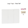 Doigt Triple Sirius 70661TMF Ivoire