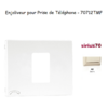 Enjoliveur de prise de tépléphone Sirius 70712TMF Ivoire