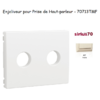 Enjoliveur pourprise de hait parleur avec terminaux à vis Sirius 70713TMF Ivoire