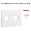 Enjoliveur pourprise de hait parleur avec terminaux à vis Sirius 70713TBR Blanc