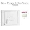 Enjoliveur pour interrupteur Card System Sirius 70 70733TBR Blanc