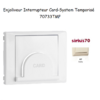 Enjoliveur pour interrupteur Card System Sirius 70 70733TMF Ivoire