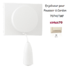 Enjoliveur pour poussoir à cordon Sirius 70741TMF Ivoire