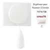 Enjoliveur pour poussoir à cordon Sirius 70741TBR Blanc