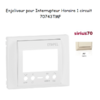Enjoliveur pour interrupteur horaire digital de 1 circuit Sirius 70743TMF Ivoire