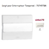Doigt pour interrupteur temporisé Sirius 70 70745TBR Blanc