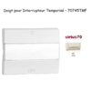 Doigt pour interrupteur temporisé Sirius 70 70745TMF Ivoire
