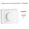 Enjoliveur pour thermostat rotatif Sirius 70 70746TBR Blanc