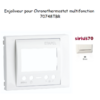 Enjoliveur Chronothermostat Sirius 70748TBR Blanc