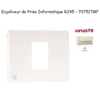 Enjoliveur pour prise informatique RJ45 Sirius 70751TMF Ivoire