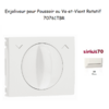 Enjoliveur pour poussoir et va-et-vient rotatif Sirius 70761TBR Blanc