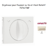 Enjoliveur pour poussoir et va-et-vient rotatif Sirius 70761TMF Ivoire