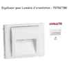 Enjoliveur pour lumière d'orientation Sirius 70 70782TBr Blanc