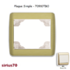 Plaque simple 70910TBO