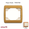 Plaque simple 70910TMA