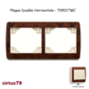 Plaque double horizontale 70921TMC