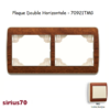 Plaque double horizontale 70921TMG