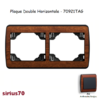 Plaque double horizontale 70921TAG