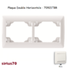 Plaque double horizontale 70921TBR