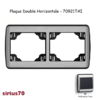 Plaque double horizontale 70921TAI
