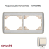 Plaque double horizontale 70921TMI