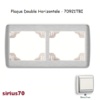 Plaque double horizontale 70921TBI