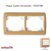 Plaque double horizontale 70921TBF
