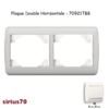 Plaque double horizontale 70921TBB