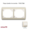 Plaque double horizontale 70921TBM